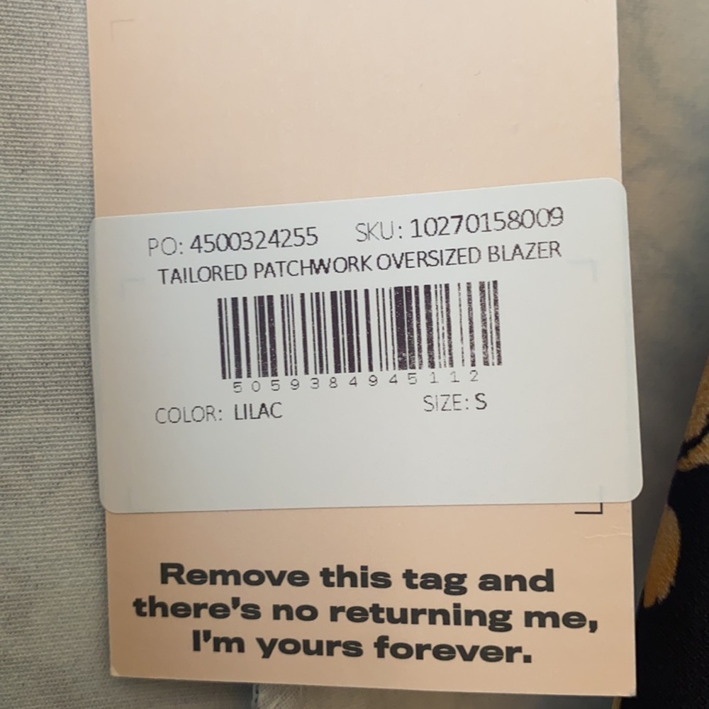 Missguided Lilac Tailored Patchwork Oversized Bla… - image 6